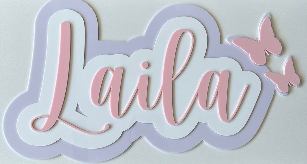 3 Layered Name sign