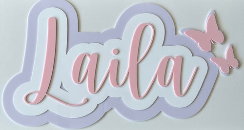3 Layered Name sign