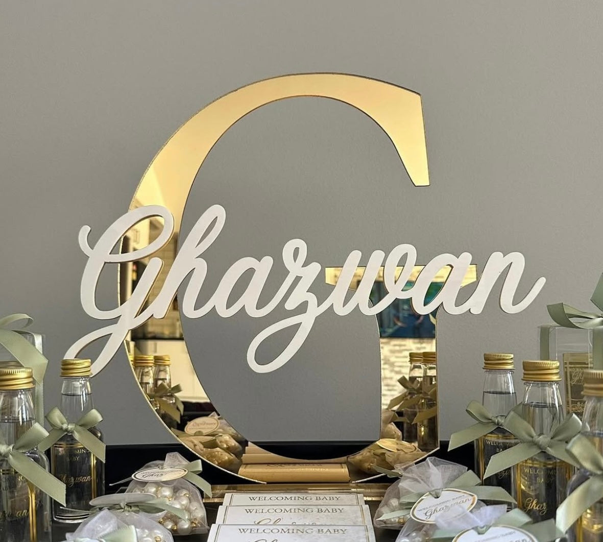 Letter name sign