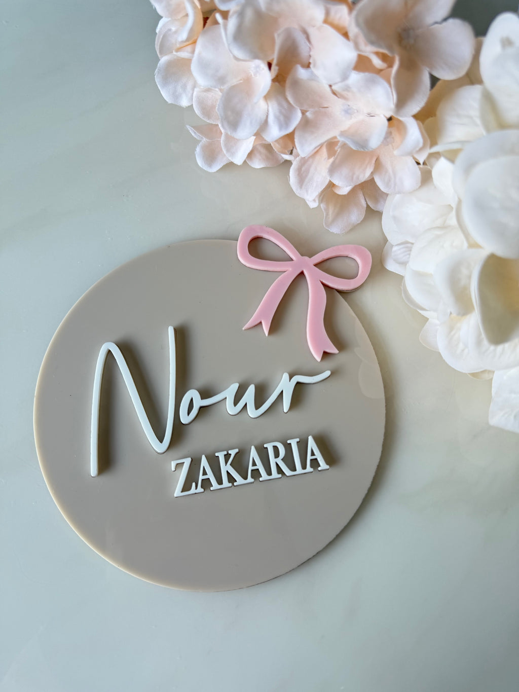 Birth announcement plaque