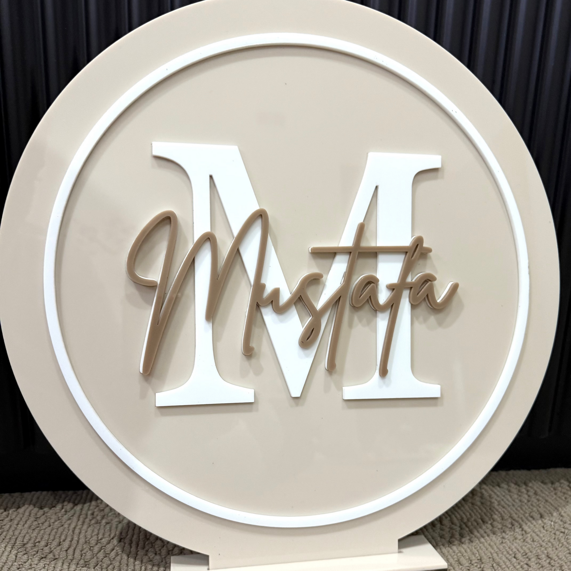 Circle Name sign