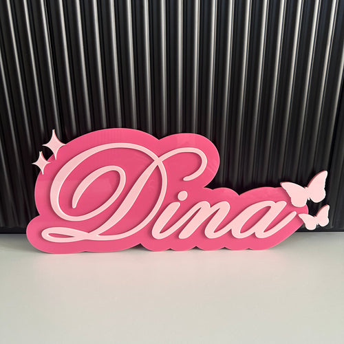 2 Layered Name sign