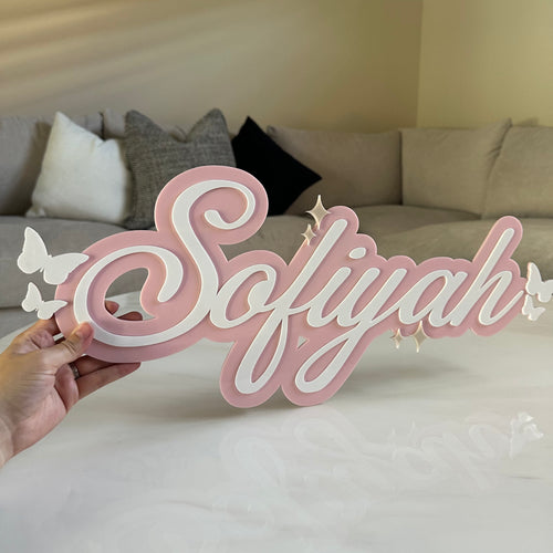 2 Layered Name sign